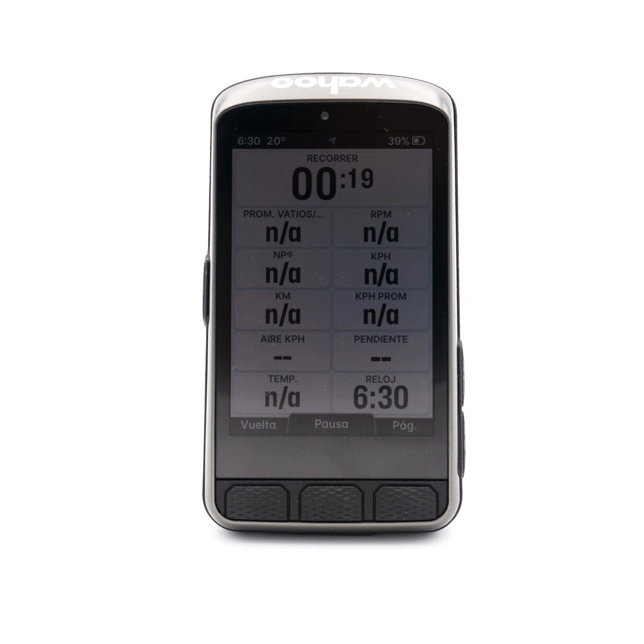 WAHOO Elemnt Ace GPS Unit Fahrradcomputer - Silver