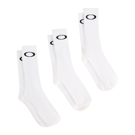 OAKLEY Ellipse Crew Socks 3 Units Pack - White