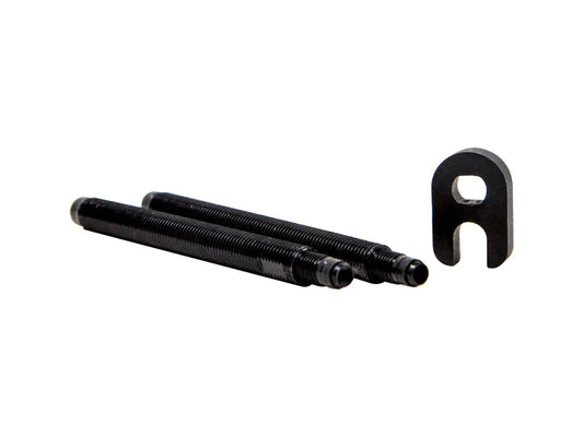 XSAUCE Presta Valve Aluminium Extender With Outer Thread 65 mm - Black