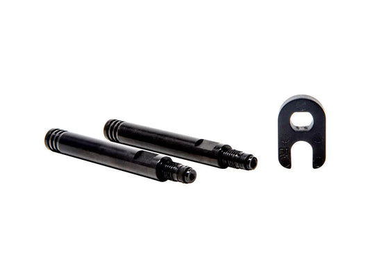 XSAUCE Presta Valve Aluminium Extender With Outer Thread 42 mm - Black