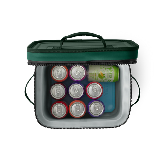 YETI Hopper Flip 12 Soft Cooler- Black Forest Green