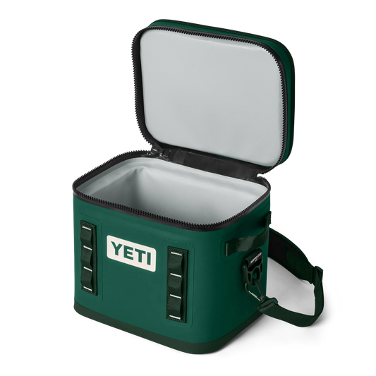 YETI Hopper Flip 12 Soft Cooler- Black Forest Green