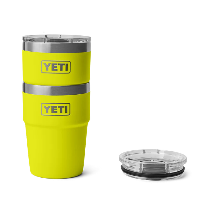 YETI Rambler 16 OZ 473ml Tumbler Stackable Cup - Firefly Yellow