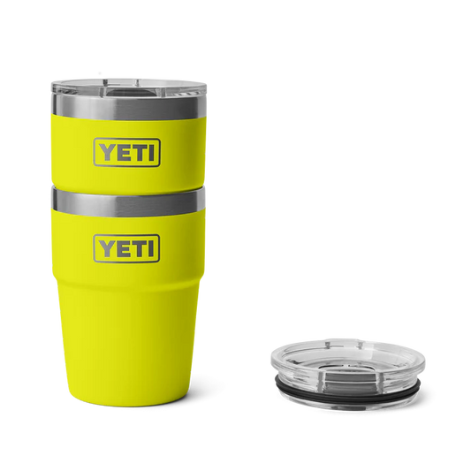 YETI Rambler 16 OZ 473ml Tumbler Stackable Cup - Firefly Yellow