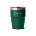 YETI Rambler 16 oz 473 ml Stackable Cup With MagSlider™ Lid - Black Forest Green
