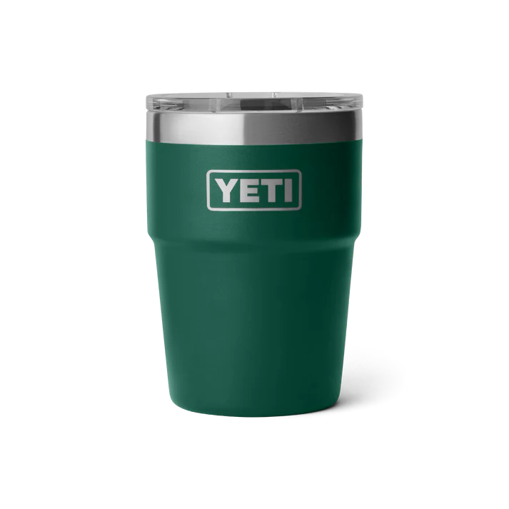 YETI Rambler 16 oz 473 ml Stackable Cup With MagSlider™ Lid - Black Forest Green