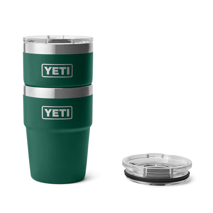YETI Rambler 16 oz 473 ml Stackable Cup With MagSlider™ Lid - Black Forest Green