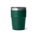 YETI Rambler 16 oz 473 ml Stackable Cup With MagSlider™ Lid - Black Forest Green