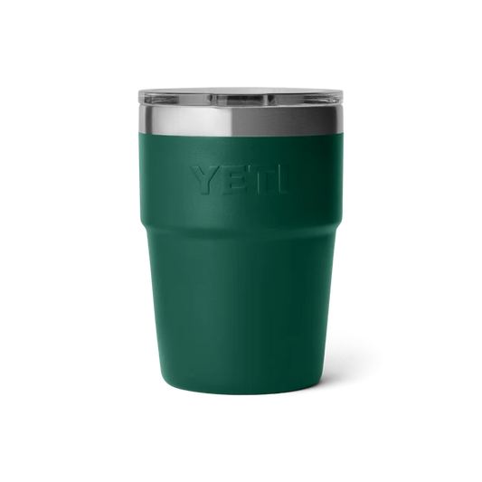 YETI Rambler 16 oz 473 ml Stackable Cup With MagSlider™ Lid - Black Forest Green