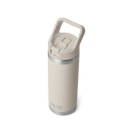 YETI Rambler 18 OZ 532 ml Bottle With Colour Matched Straw Cap - Cape Taupe