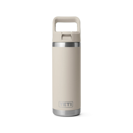 YETI Rambler 18 OZ 532 ml Bottle With Colour Matched Straw Cap - Cape Taupe