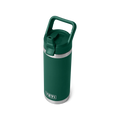 YETI Rambler 18oz/532m Bottle with Straw Cap - Black Forest Green