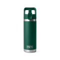 YETI Rambler 18oz/532m Bottle with Straw Cap - Black Forest Green