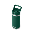 YETI Rambler 18oz/532m Bottle with Straw Cap - Black Forest Green