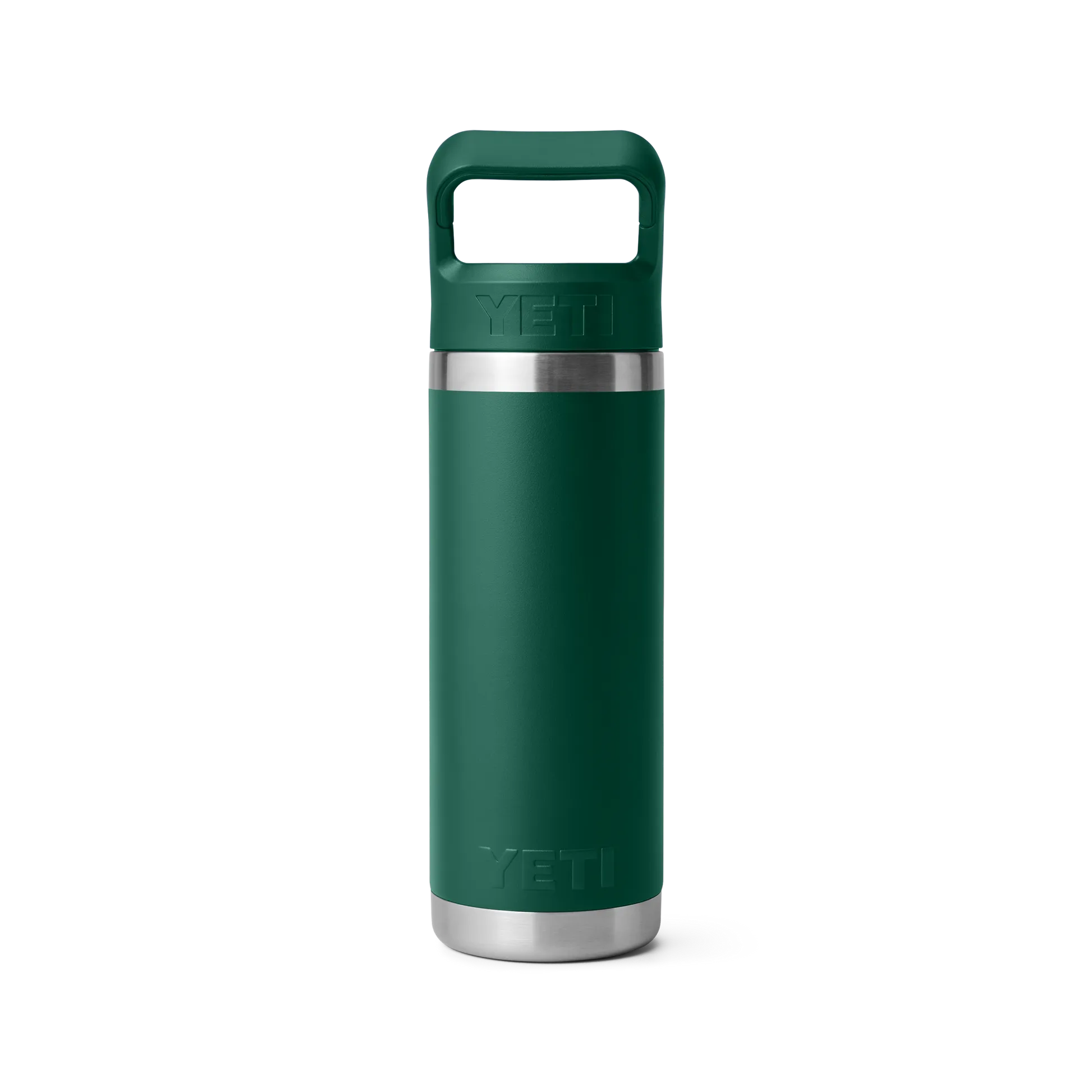 YETI Rambler 18oz/532m Bottle with Straw Cap - Black Forest Green