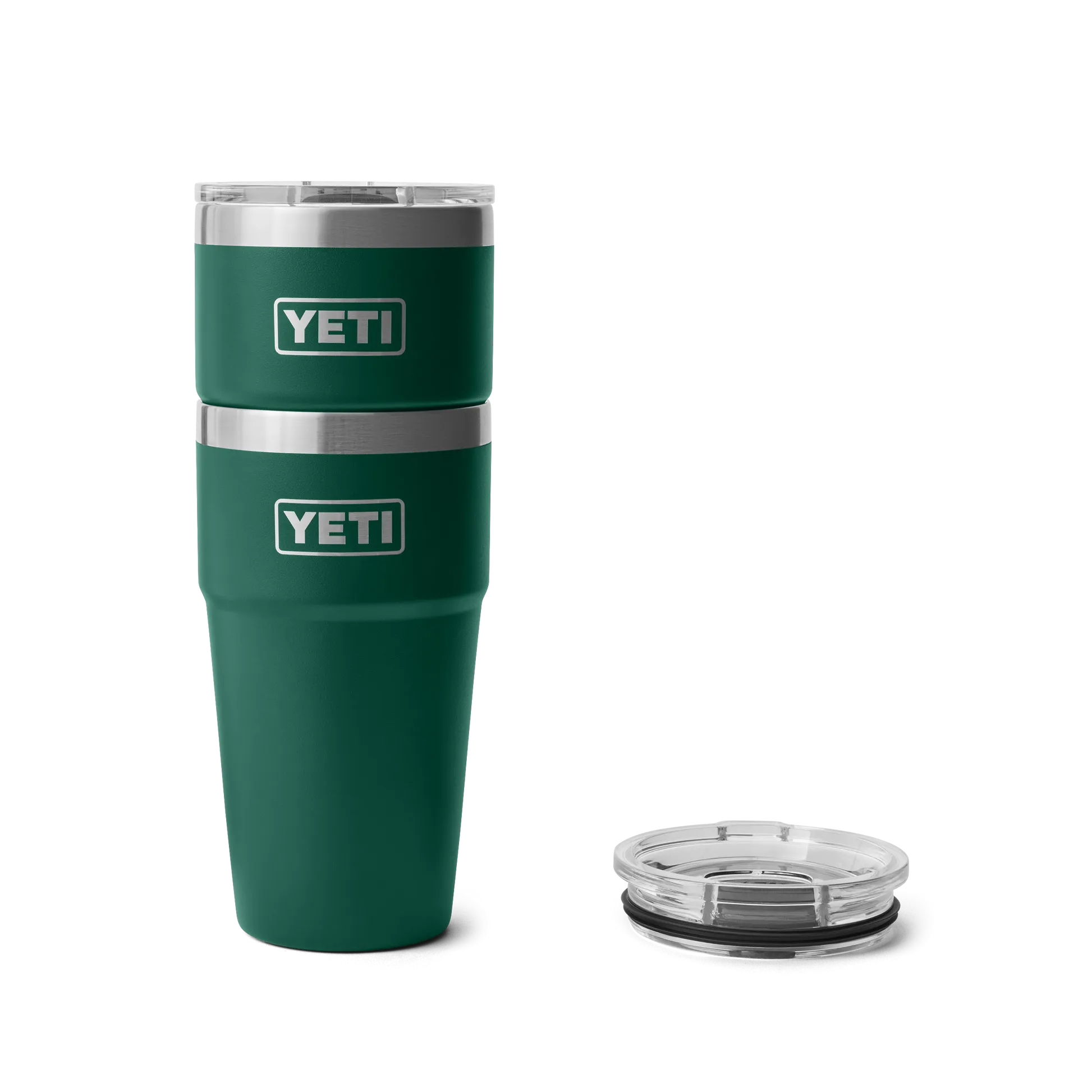 YETI Rambler 20 OZ 591 ML Rambler Stackable Cup- Black Forest Green