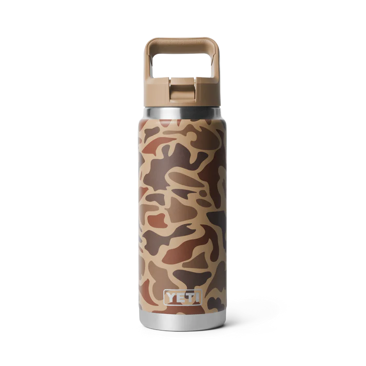YETI Rambler 26 OZ 756 ML Bottle With ColourMatched Straw Cap - Wetlands Camo