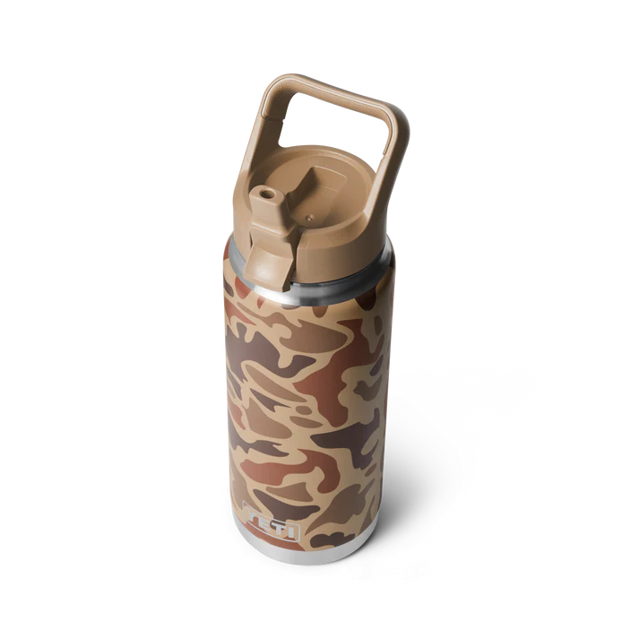 YETI Rambler 26 OZ 756 ML Bottle With ColourMatched Straw Cap - Wetlands Camo