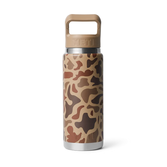 YETI Rambler 26 OZ 756 ML Bottle With ColourMatched Straw Cap - Wetlands Camo