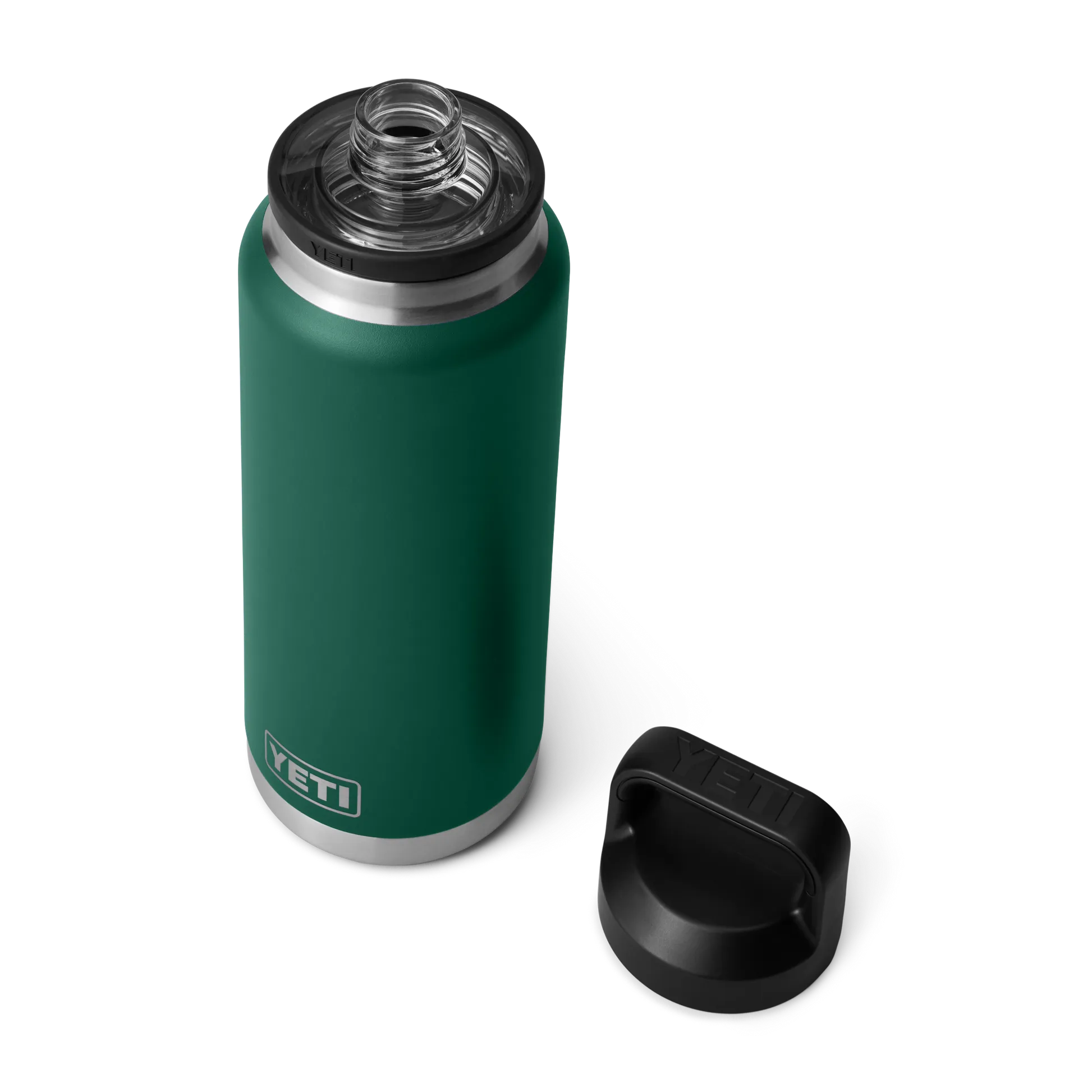 YETI Rambler 36 OZ L Bottle With Chug Cap- Black Forest Green
