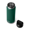 YETI Rambler 36 OZ 1 L Bottle With Chug Cap- Black Forest Green