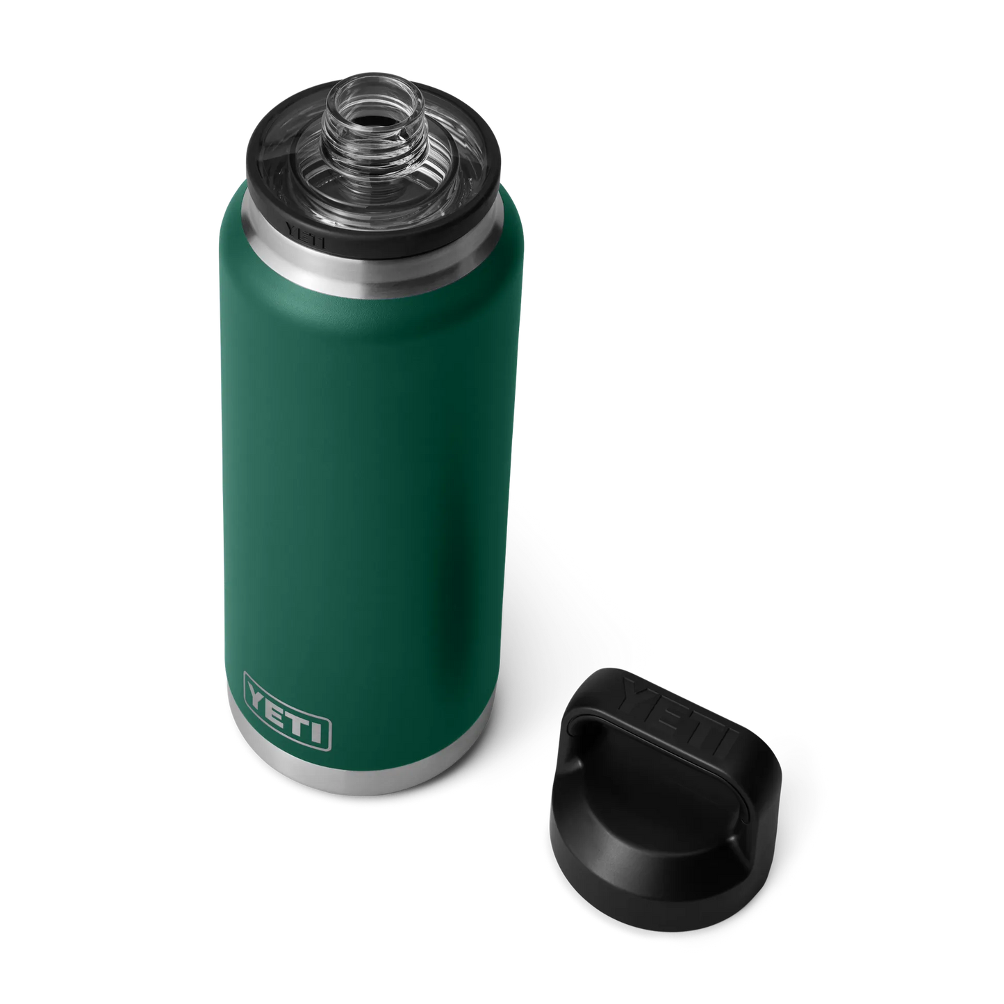 YETI Rambler 36 OZ 1 L Bottle With Chug Cap- Black Forest Green