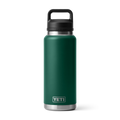 YETI Rambler 36 OZ 1 L Bottle With Chug Cap- Black Forest Green