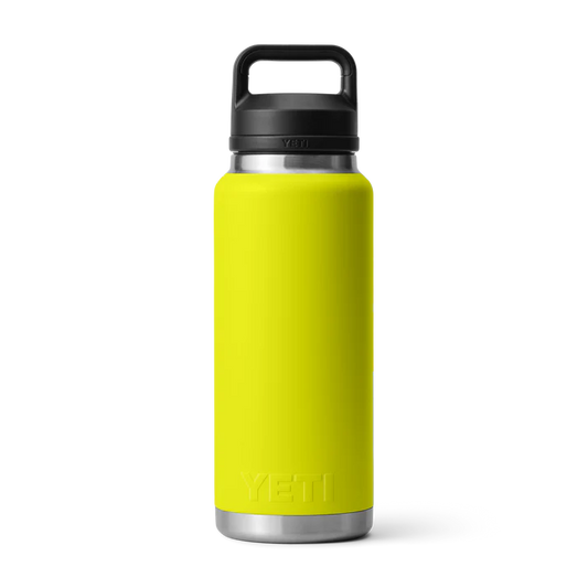 YETI Rambler 36 OZ 1 L Bottle With Chug Cap- Firefly Yellow