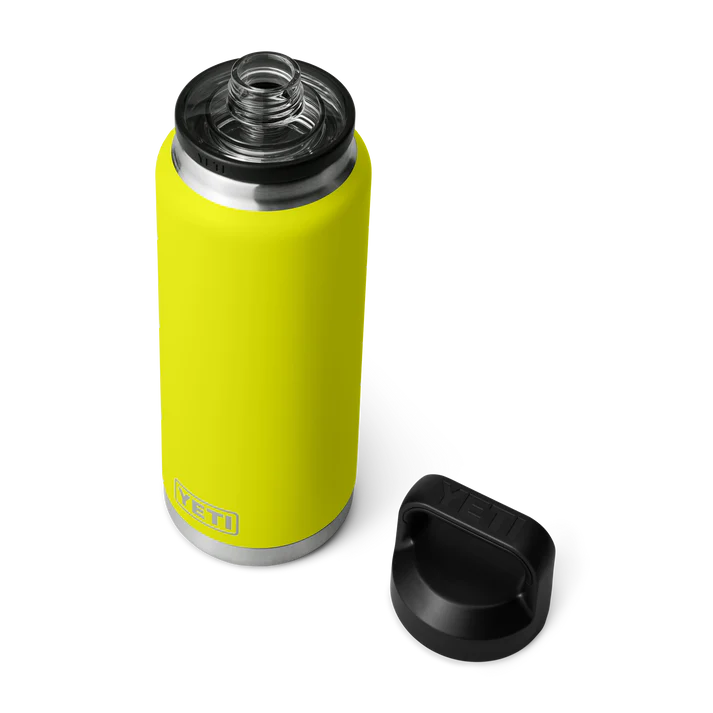 YETI Rambler 36 OZ 1 L Bottle With Chug Cap- Firefly Yellow
