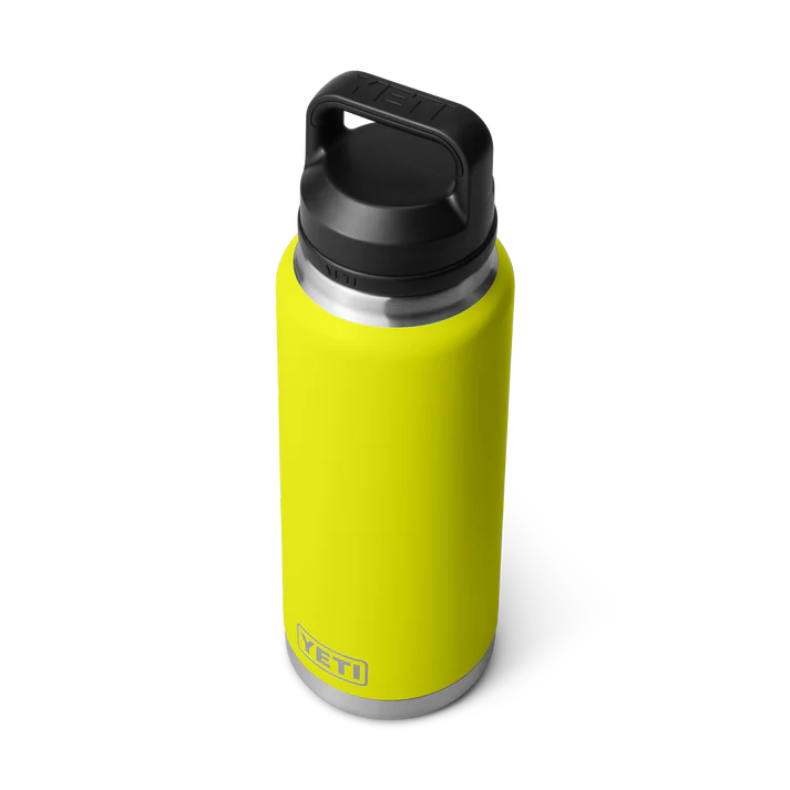 YETI Rambler 36 OZ 1 L Bottle With Chug Cap- Firefly Yellow
