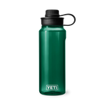 YETI Yonder 34 OZ 1 L Bottle With Tether Cap - Black Forest green