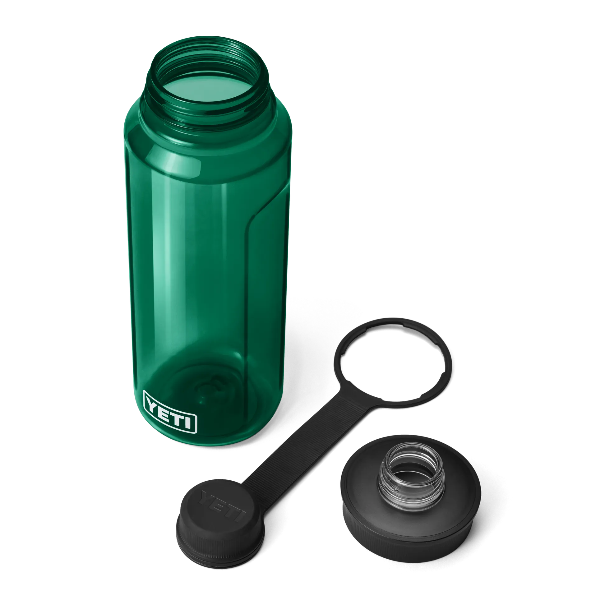 YETI Yonder 34 OZ 1 L Bottle With Tether Cap - Black Forest green