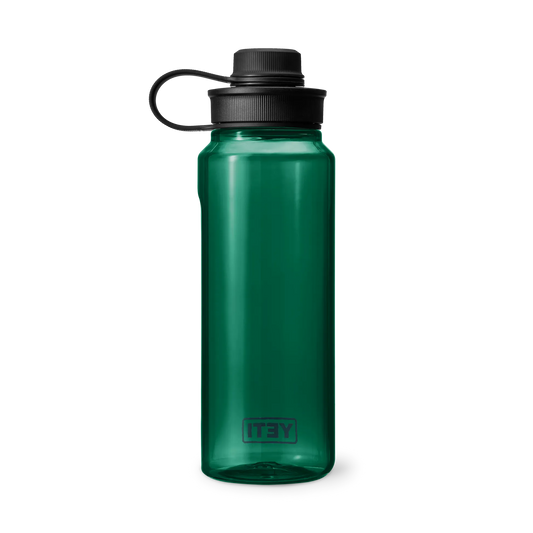 YETI Yonder 34 OZ 1 L Bottle With Tether Cap - Black Forest green