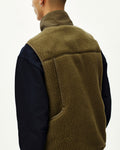 PAS NORMAL STUDIOS Off Race Pile Fleece Chaleco de ciclisme - Deep Olive