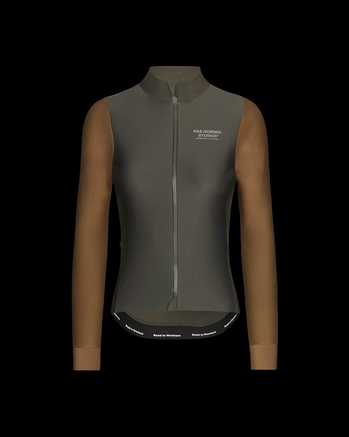 PAS NORMAL STUDIOS Women Mechanism Thermal Long Sleeve Jersey - Dark Olive / Army Brown