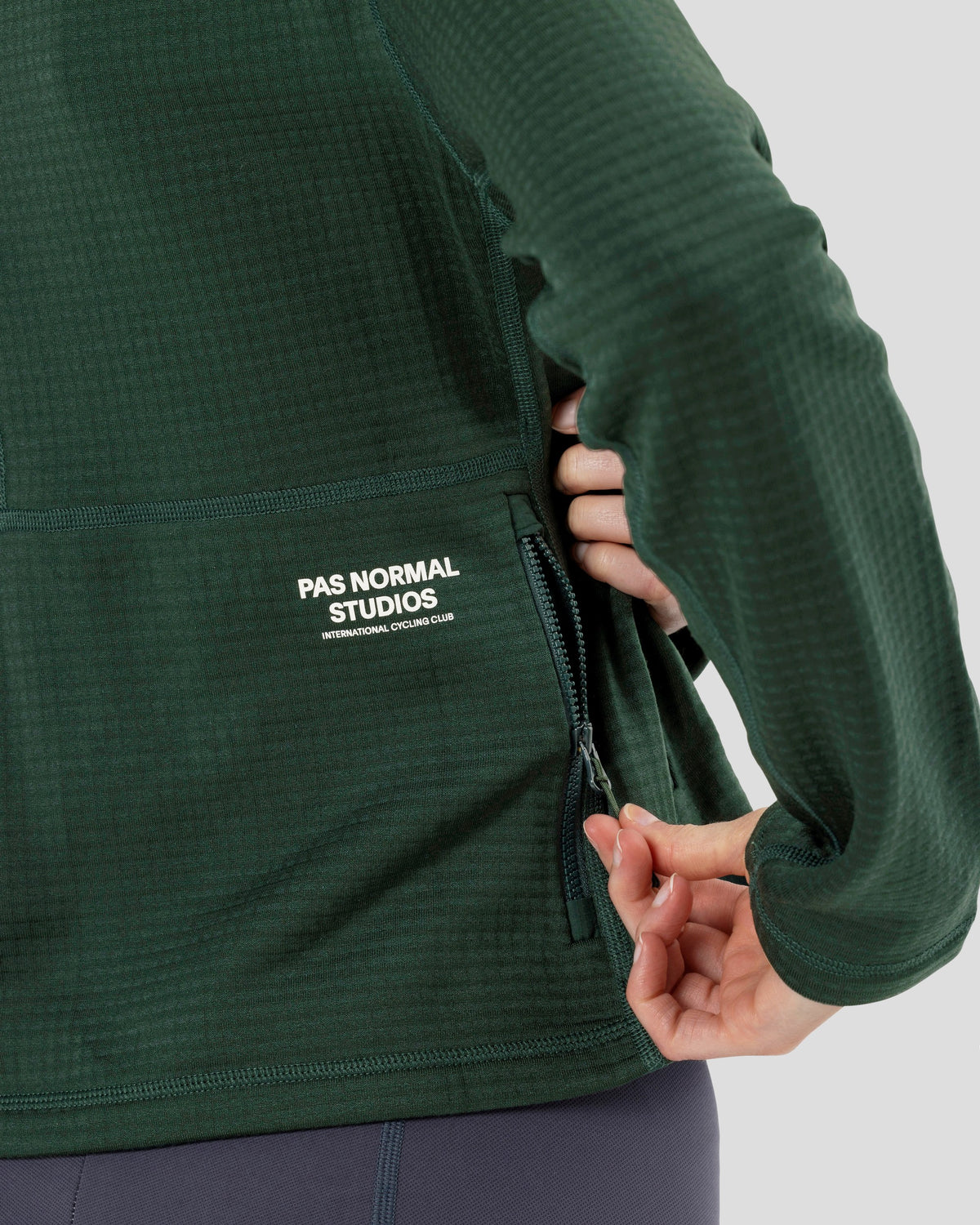 PAS NORMAL STUDIOS Women Escapism Performance Fleece Zip - Petroleum