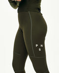PAS NORMAL STUDIOS  Women Mechanism Deep Winter Long Bibs - Dark Olive