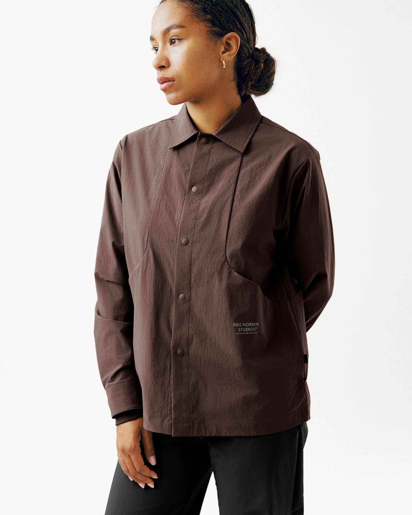 PAS NORMAL STUDIOS Off Race Tech Overshirt - Dark Purple