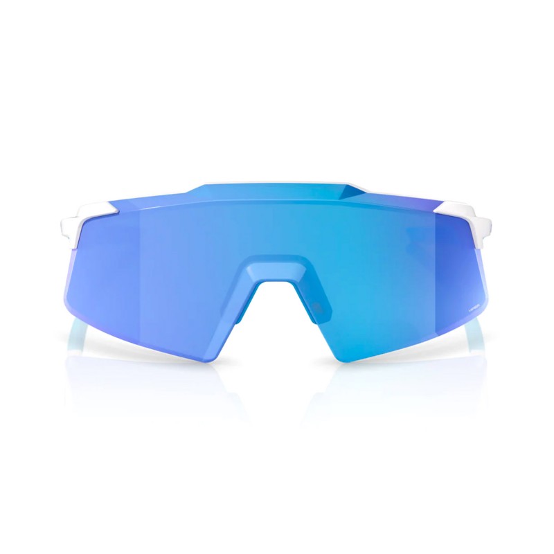 RIDE 100% Aerocraft Sunglasses - Matte White / HiPER Blue Mirror Lens