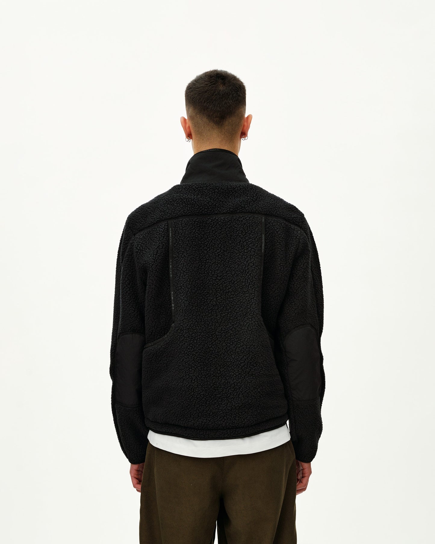 PAS NORMAL STUDIOS Off Race Pile Fleece Jacket - Black