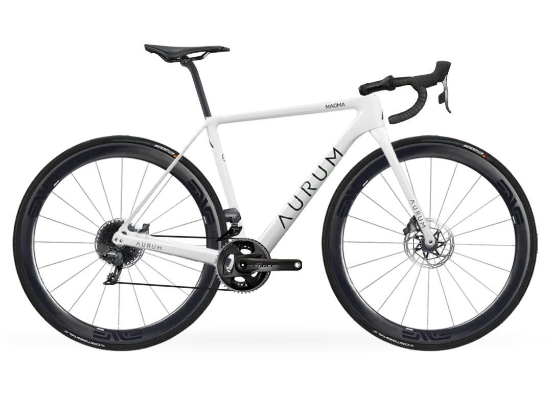 AURUM ARCTIC WHITE Complete Bike Road Sram Force AXS  - Enve SES