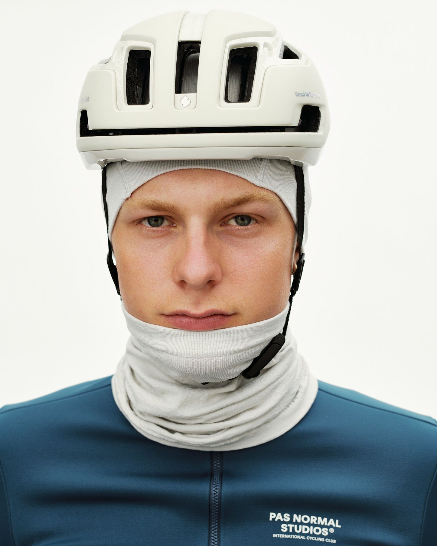 PAS NORMAL STUDIOS Logo Merino Knit Beanie - Misty Grey