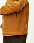PAS NORMAL STUDIOS Off Race Boiled Wool Half Zip - Ochre
