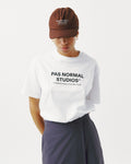 PAS NORMAL STUDIOS OffRace Logo TShirt - White