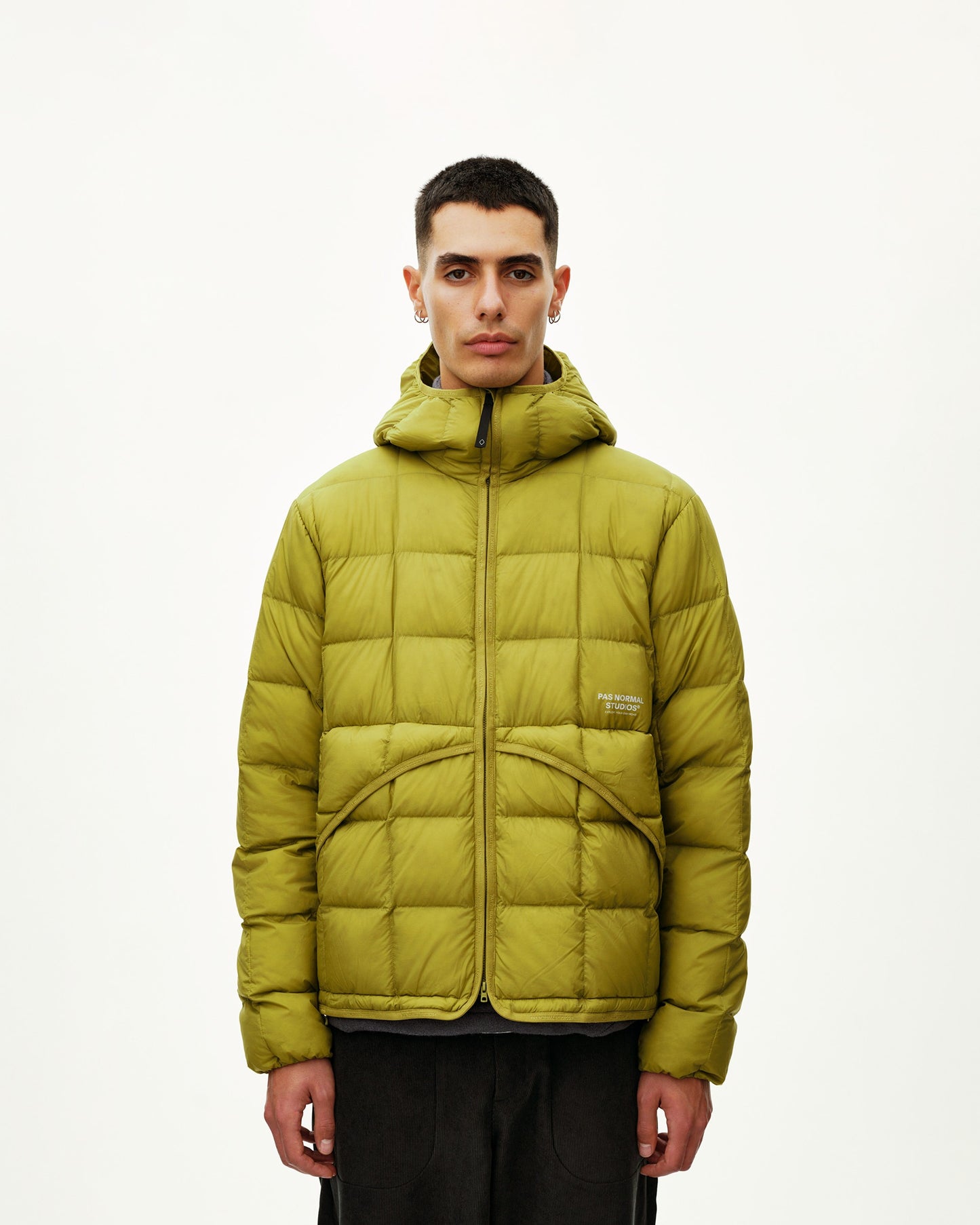 PAS NORMAL STUDIOS Off Race Down Liner Jacket - Dark Lime