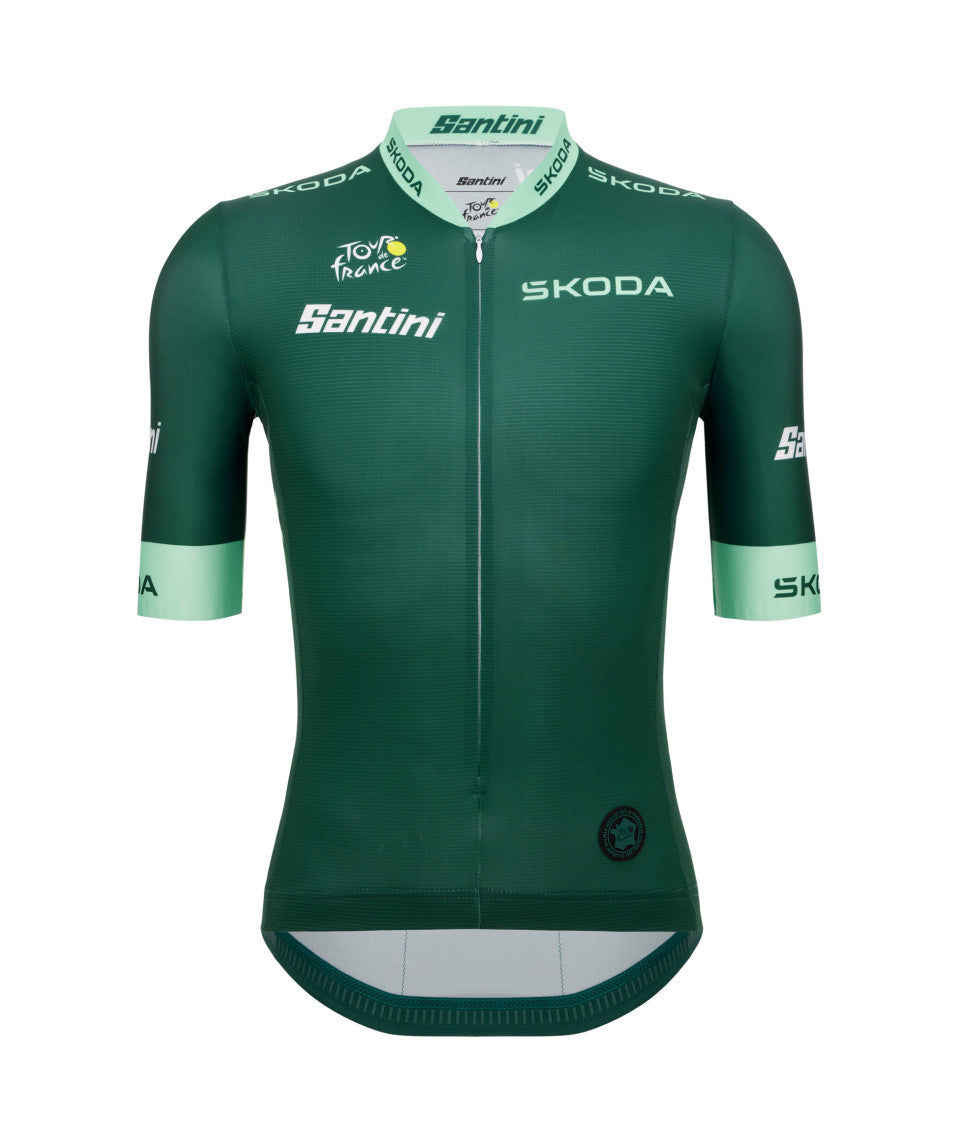 SANTINI Tour De France Official Cycling Jersey - Green