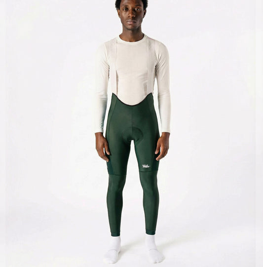 VELODROM RaceDay 3.0 Thermal Cargo Bib Tights - Pine Groove/White