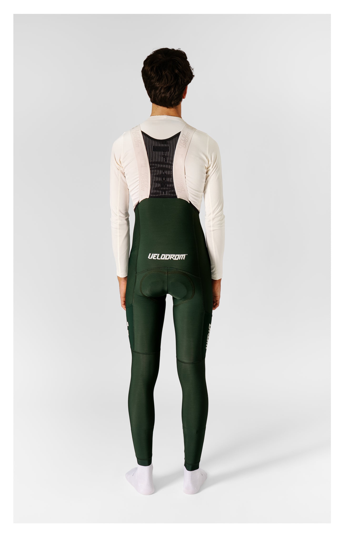 VELODROM RaceDay 3.0 Thermal Cargo Bib Tights  - Pine Groove/White