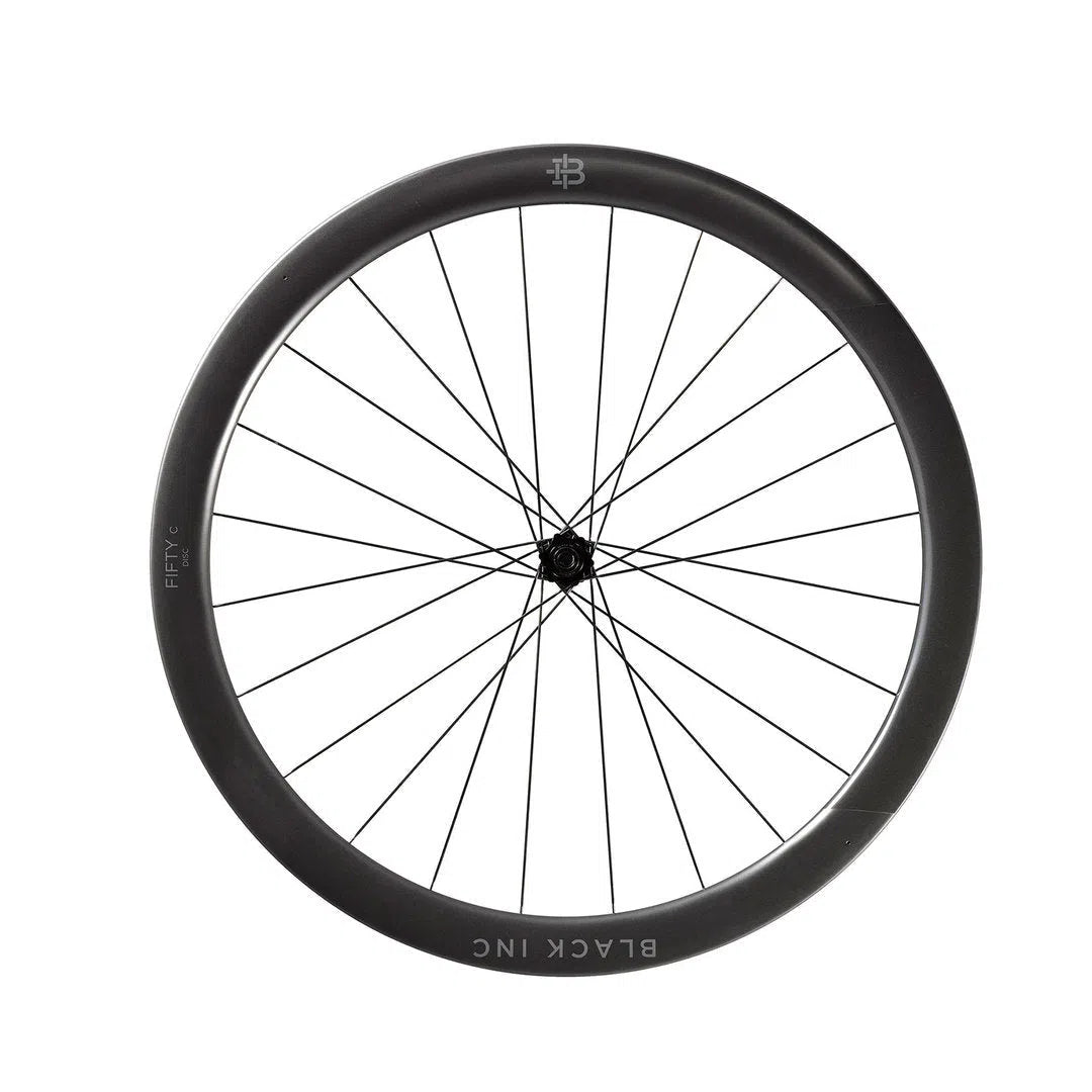 BLACK INC Wheels Fifty Team Edition Disc Brake Clincher - Carbon Black-Wheelsets-75753350
