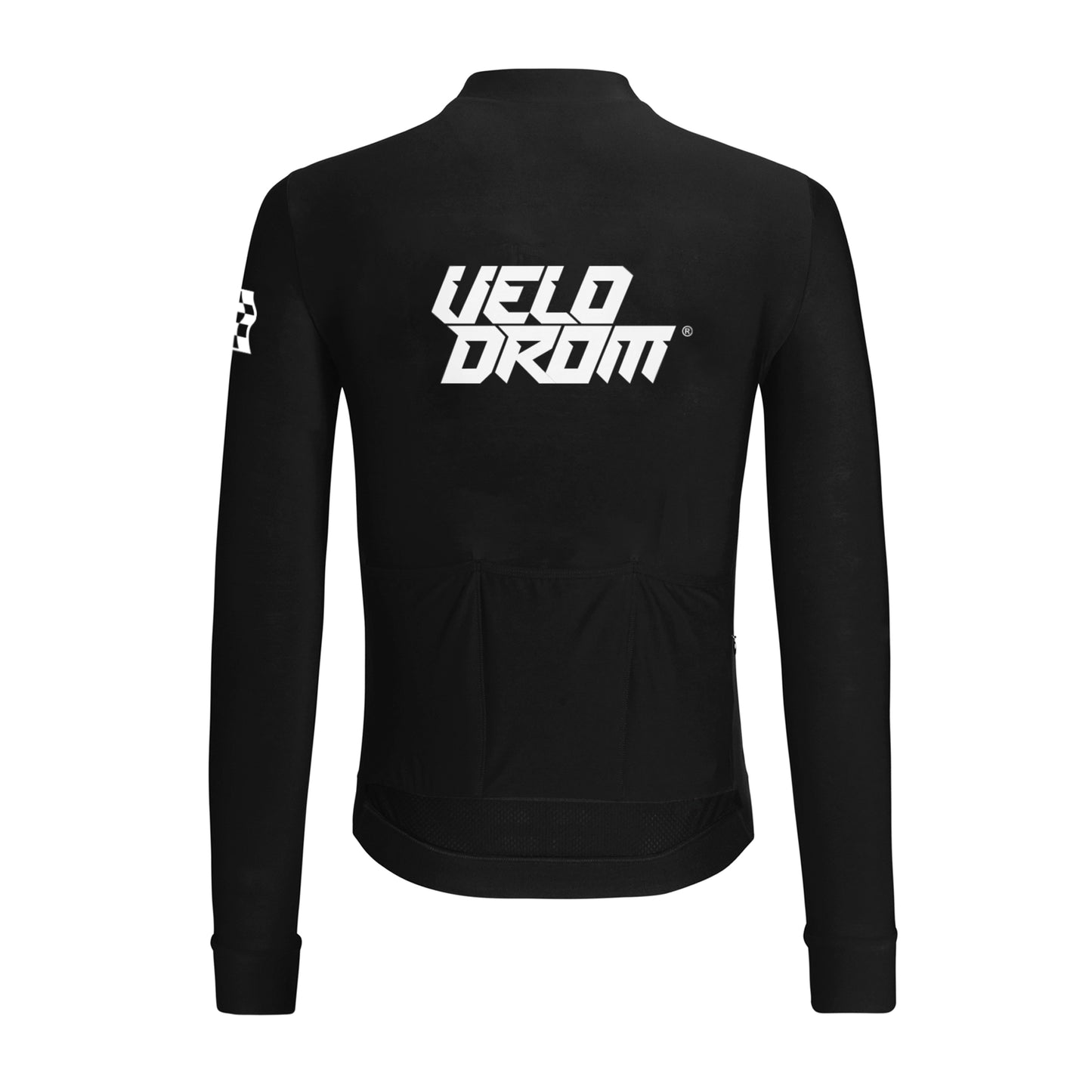 VELODROM RaceDay Thermal Langarmtrikot 2.0 - Schwarz/Weiß